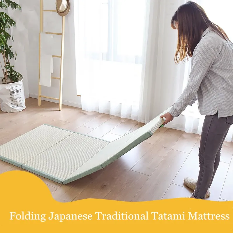 1PC Folding Japanese Traditional Tatami Mattress Rectangle Large