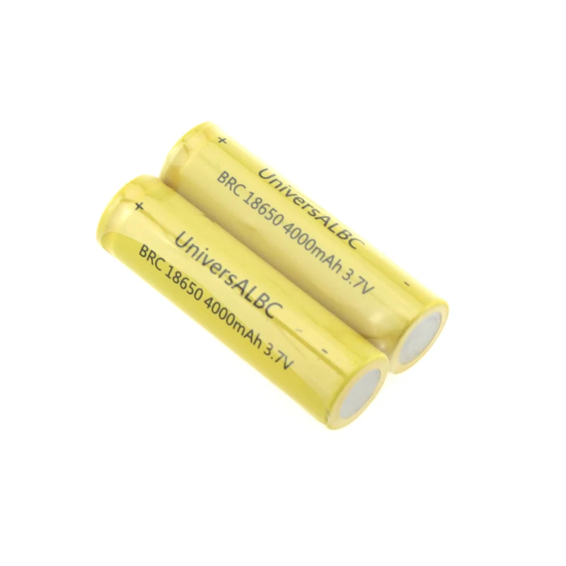 BRC 18650 4000mAh 3.7V Battery Rechargeable Li-ion 18650 Battery For Flashlight Headlamp Power Bank Shaver Fan