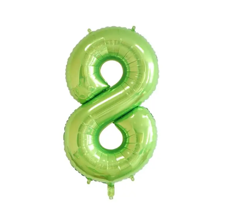 1 шт. 40 дюймов фруктовые зеленые воздушные шары из фольги в виде цифр цифровой детский душ День рождения Свадебные украшения летних вечеринок игрушки - Цвет: 8
