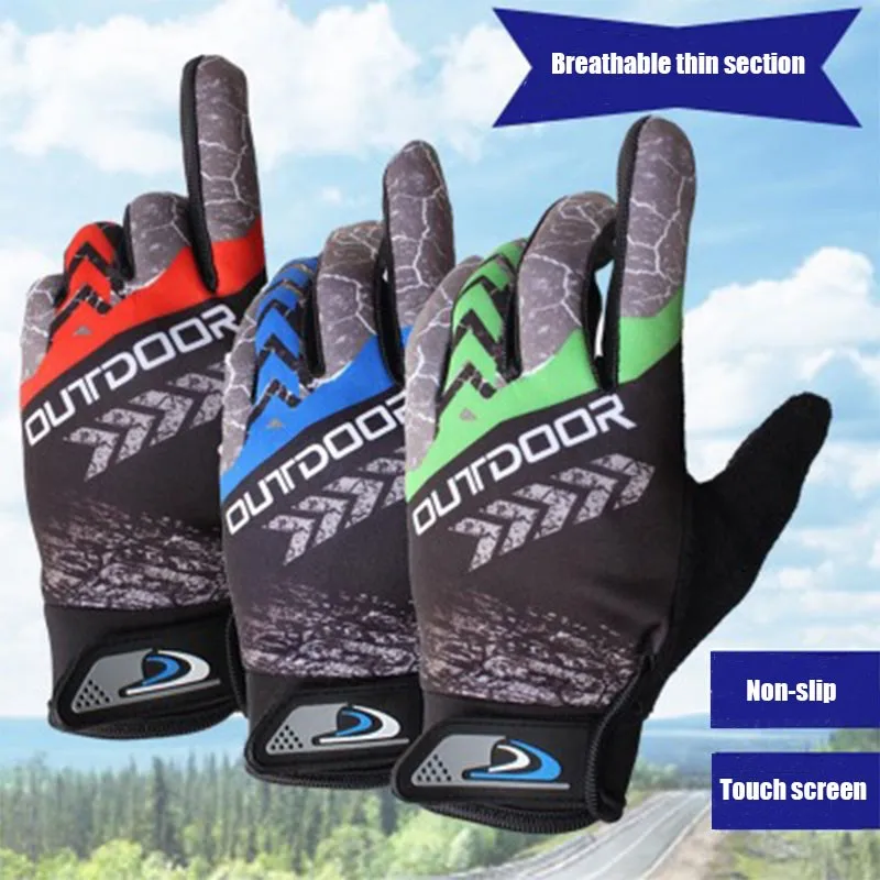 Arsmundi Cycling Motorcycle Gloves Touch Screen Breathable Wearable Knight Protective Summer Thin Section Long Finger Outdoor