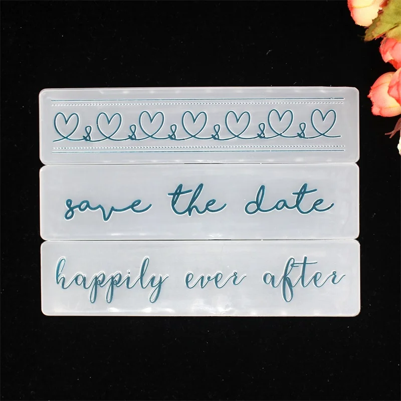 

KSCRAFT Love Embossing Folders for DIY Scrapbooking Paper Craft/Card Making Decoration Supplies