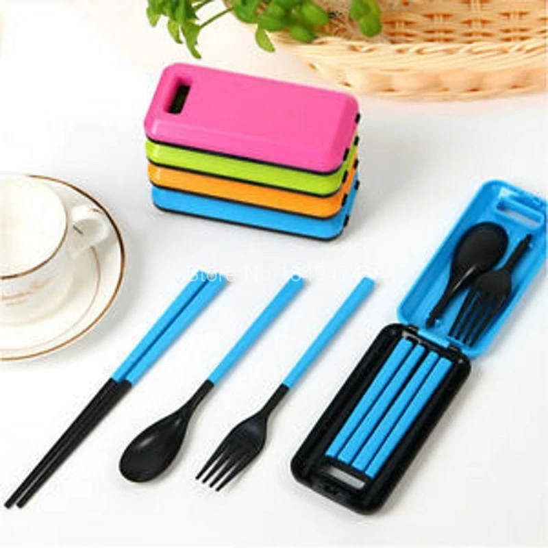 3 Sets Portable Travel Adult Kids Folding Spoons Camping Cutlery Spoon