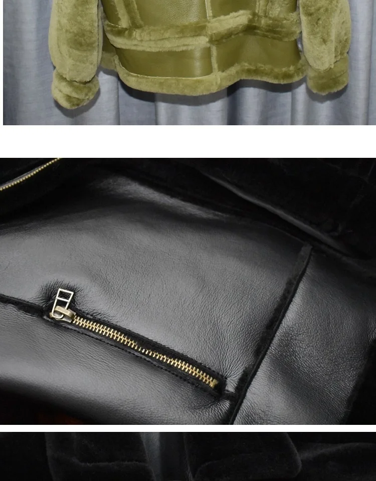 JQNZHNL новые зимние женские короткие кожаные куртки, модные женские куртки с отложным воротником из овечьей шерсти, кожаные куртки P08