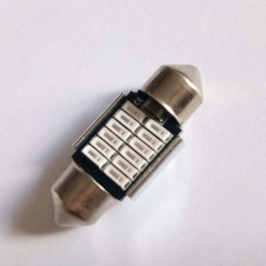 1 шт. купольная лампа автомобильная светодиодная 31 мм 36 39 42 супер яркая 12SMD 4014