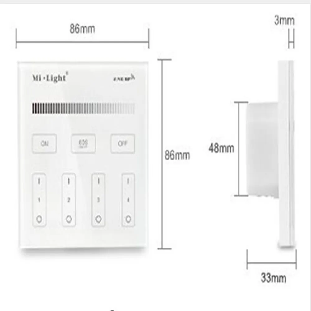 Светильник Mi Smart Touch panel контроллер T1 T2 T3 T4 B1 B2 B3 B4 Одноцветный/RGBW/RGB+ CCT для светодиодной ленты/панельный светильник/лампы