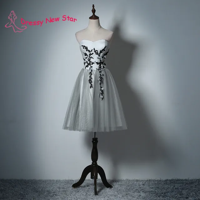 cocktail dress color gray