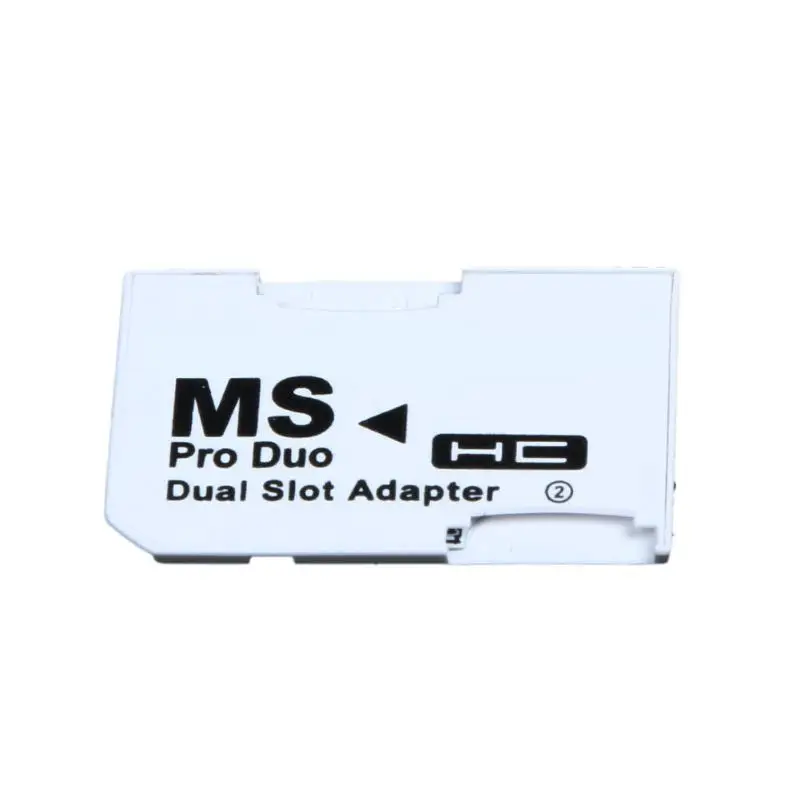 Карта памяти адаптер 2 microSD/micro карта SDHC адаптер Micro SD TF к Memory Stick MS Pro Duo для psp карты белый новый