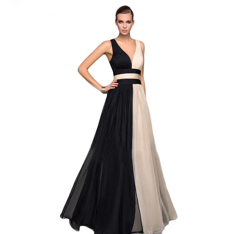 Northern Wall summer dress women 2018 Colorblock Sexy Dress Halter Sleeveless long dress Vest Bandage Chiffon dress elegant Northern Wall summer dress women 2018 Colorblock Sexy Dress Halter Sleeveless long dress Vest Bandage Chiffon dress elegant