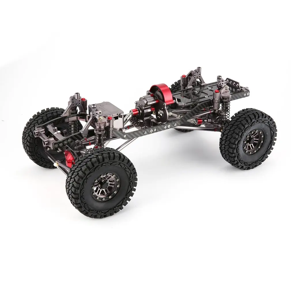 Beste CNC Aluminium Metal en Carbon Frame Body voor RC Auto 1 10 AXIALE SCX10 Chassis 313mm Wielbasis Voertuig Crawler Auto #039;S onderdelen
