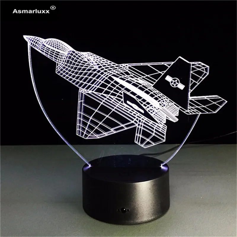 Asmarluxx Aircraft 3d led lamp0003