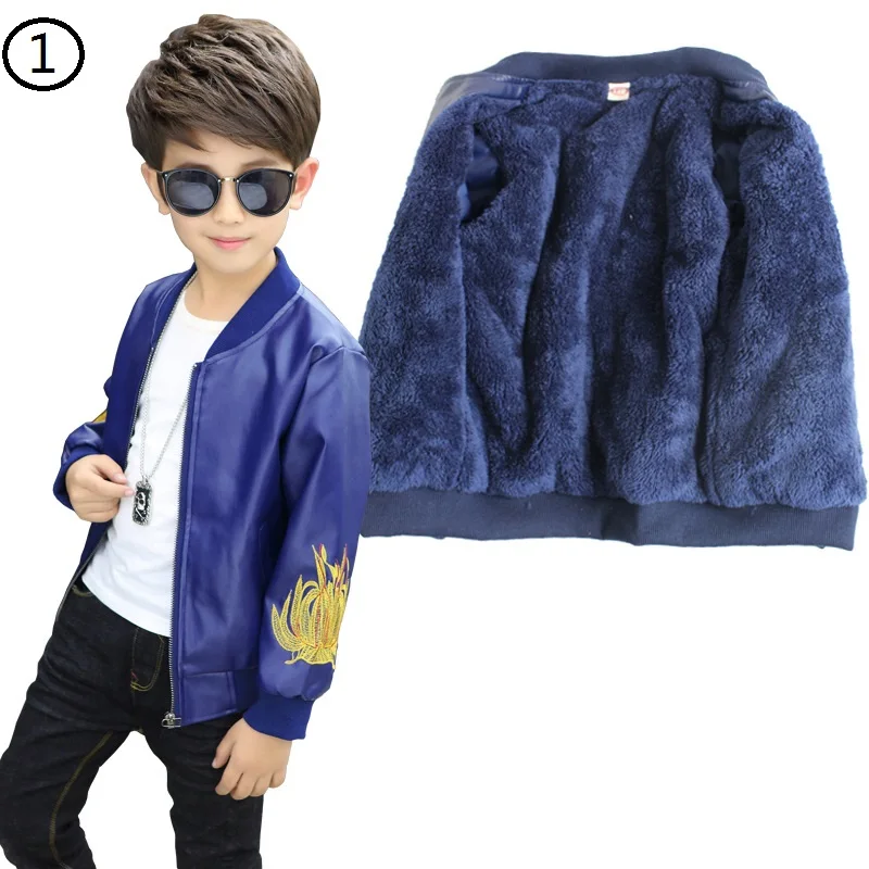 Кожаная куртка для мальчиков-подростков 2-14 лет; модная детская верхняя одежда для мальчиков; детские пальто для девочек; весенние кожаные меховые куртки; Новинка года