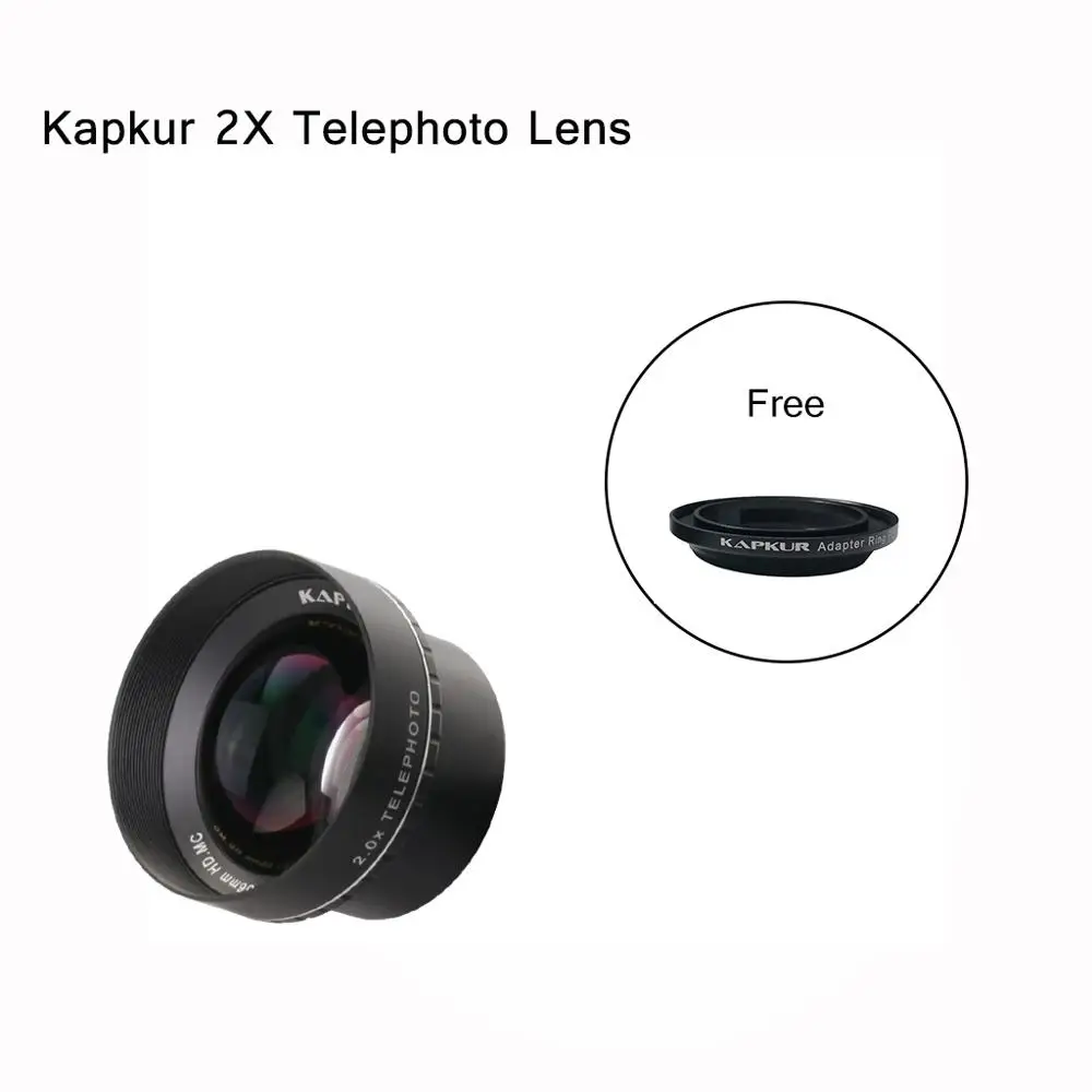Kapkur phone lens clip on universal lens 2 0X HD 4K telephoto lens for font b