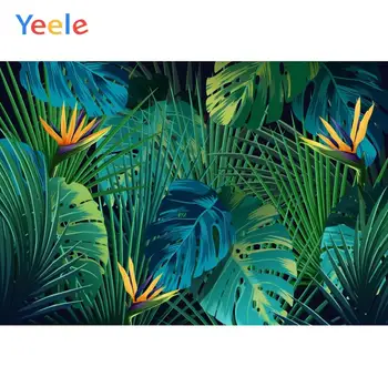 

Yeele Tropical Grass Green Flowers Jungle Summer Photography Backgrounds Customized Photographic Backdrops for Photo Studio