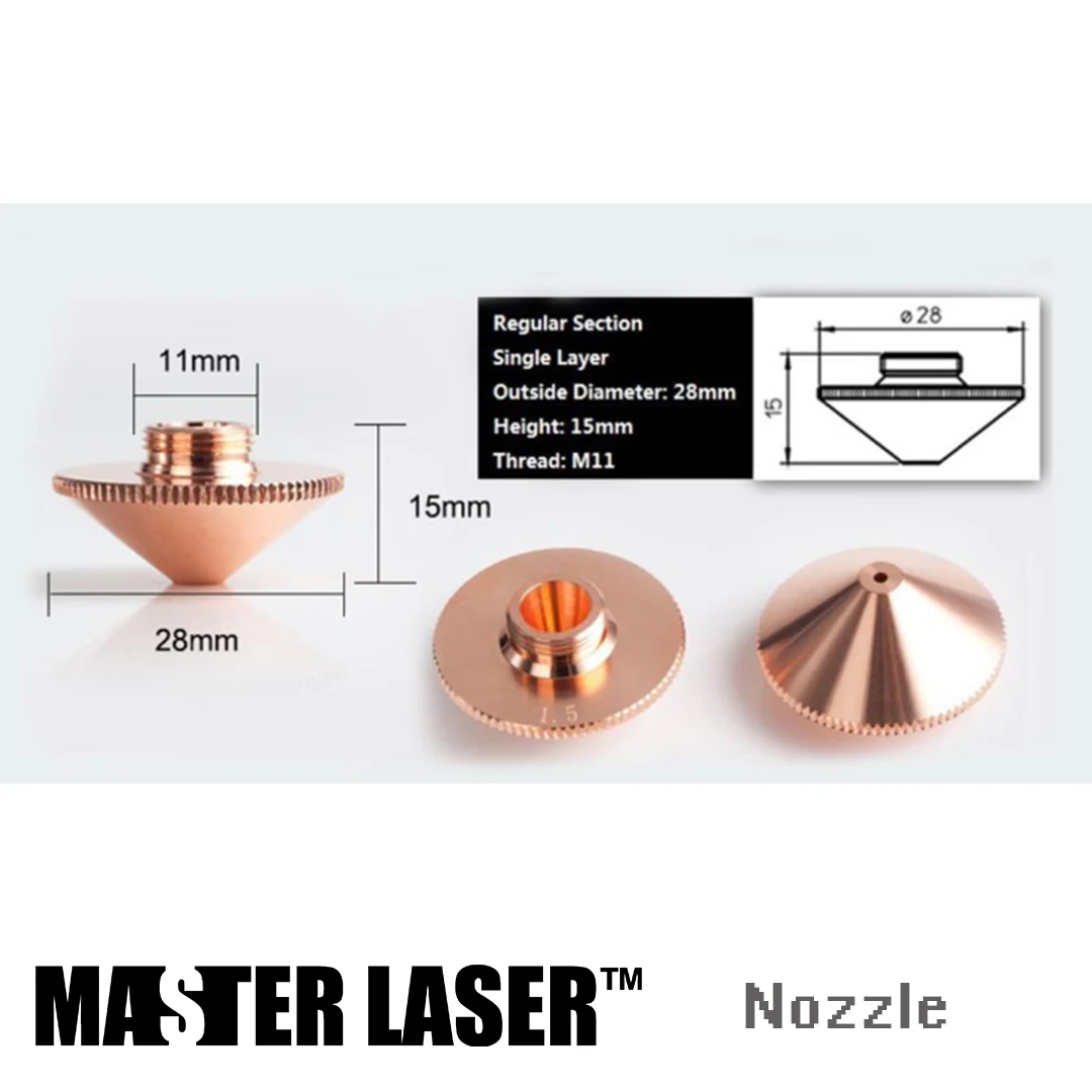 

Good Quality NSH28-1.5 Dia 1.5mm Lower Single for Laser Cutting Machine Laser Nozzle