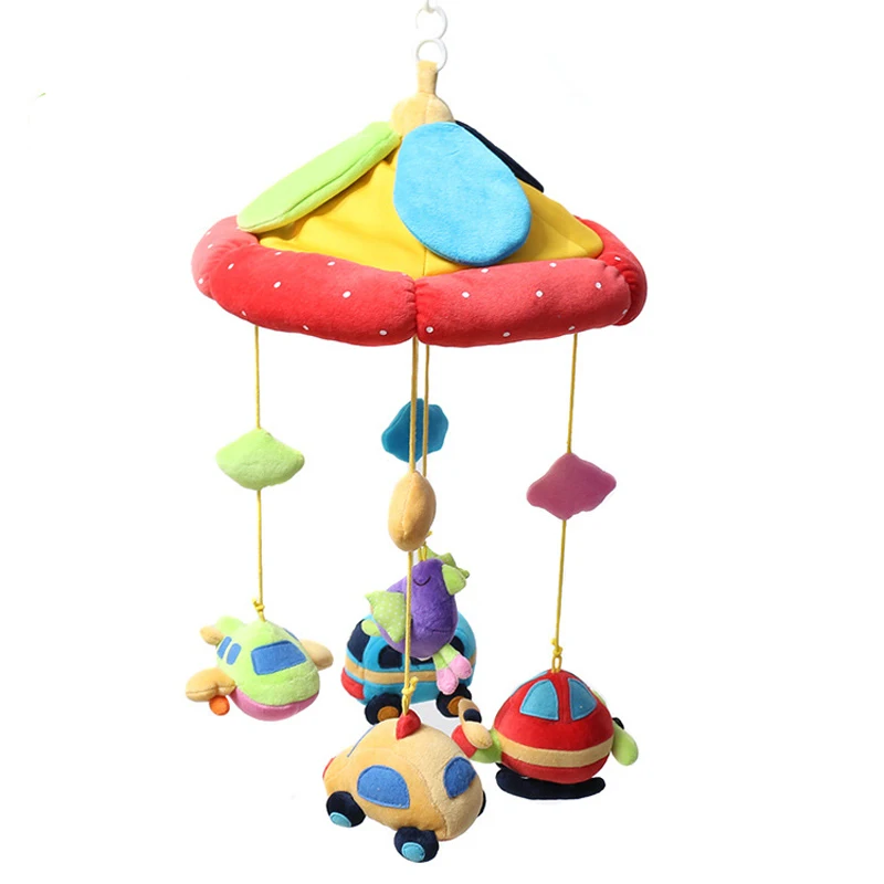 0 24m The Music Box Music Plush Animal Rotating Bed Bell Baby Mobile