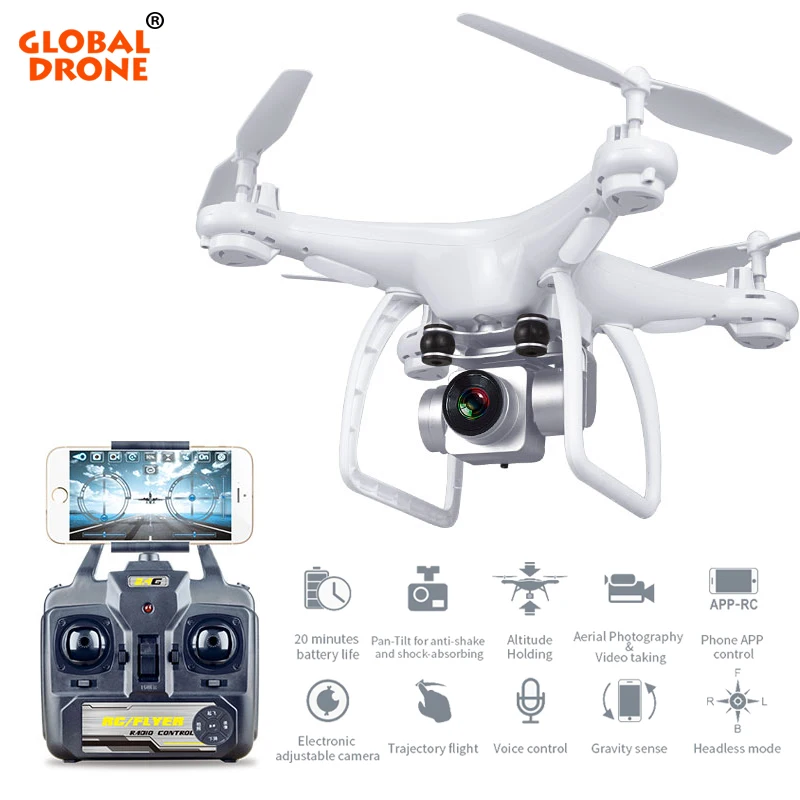 

Global Drone Profissional Long Flying Time Altitude Hold RC Drones With Camera HD Quadcopter FPV VS SYMA X5SW H31