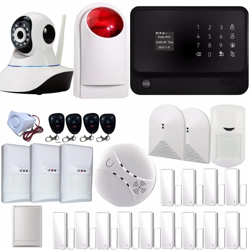 SmartYIBA WIFI GSM GPRS Alarm G90B Plus Network Camera Home Appliance Control Pet Immune PIR Glass Break Strobe Siren Alarm SmartYIBA WIFI GSM GPRS Alarm G90B Plus Network Camera Home Appliance Control Pet Immune PIR Glass Break Strobe Siren Alarm
