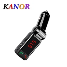 KANOR Car MP3 Audio Player Bluetooth FM Transmitter Wireless FM Modulator Car Kit HandsFree LCD Display USB Charger 9916
