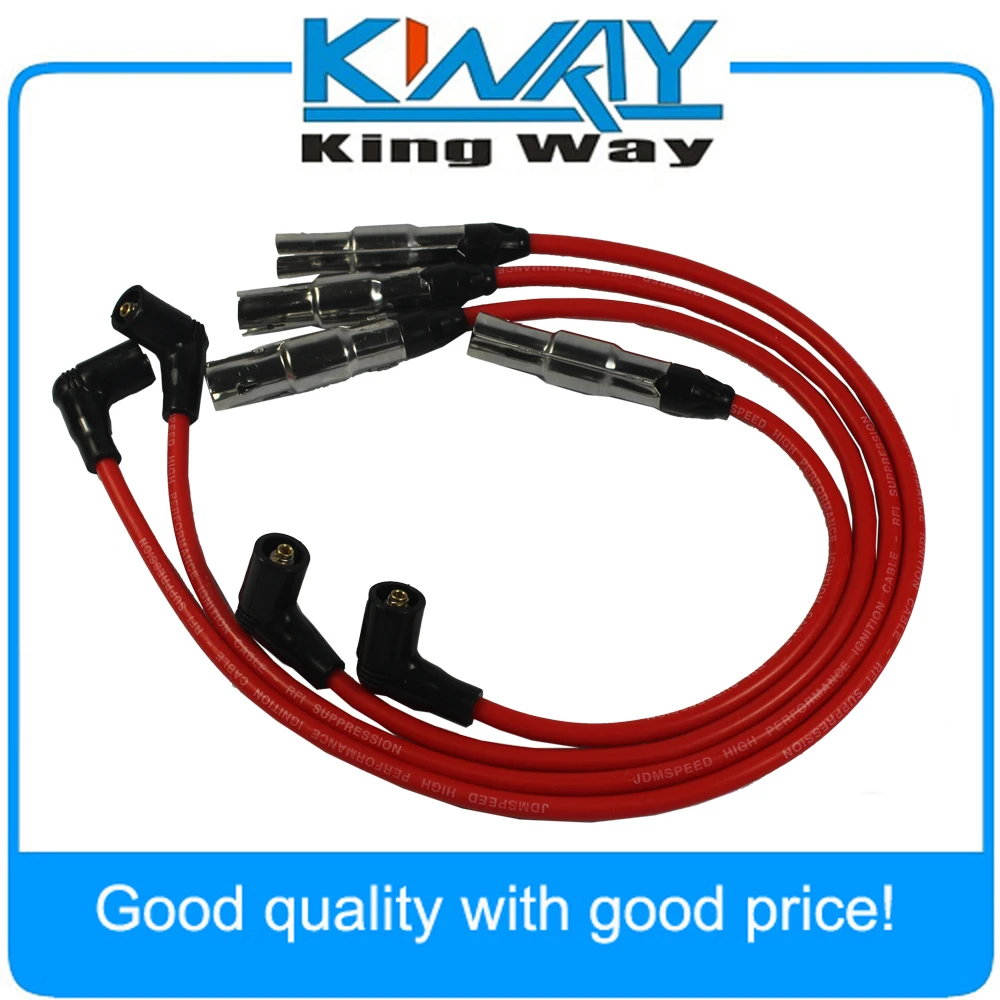 

8MM JDMSPEED Spark Plug Wire Set 27588 Fit for Beetle Bora VW Golf GTI Jetta 2.0L