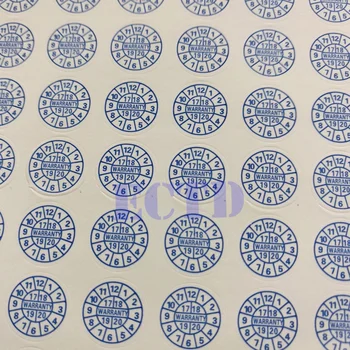 

Wholesale 6000pcs Warranty Sticker Security Seal Sticker2018 2019 2020 Year Round Size 10*10mm Red Blue Color Fragile Label