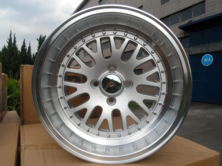 15x8J колесные диски PCD 4x100 центр Broe 73,1 ET0 с колпачками ступицы - Цвет: Серебристый