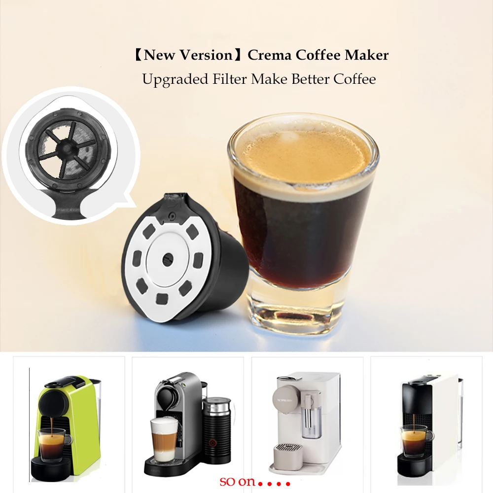 Upgraded Version 3/4pcs Refillable Nespresso Capsule for Nespresso Coffee machine Refillable Capsule Reusable Nespresso Capsule Upgraded Version 3/4pcs Refillable Nespresso Capsule for Nespresso Coffee machine Refillable Capsule Reusable Nespresso Capsule