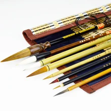 Кисть для китайской живописи набор Тщательная живопись белый Рисунок Акварельная живопись кисточка для китайской каллиграфии ручка Живопись принадлежности