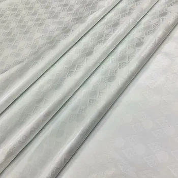 

African white lace fabric bazin riche getzner 2019 atiku fabric for men guinea brocade fabric 100%coton 5yard/set L1402-