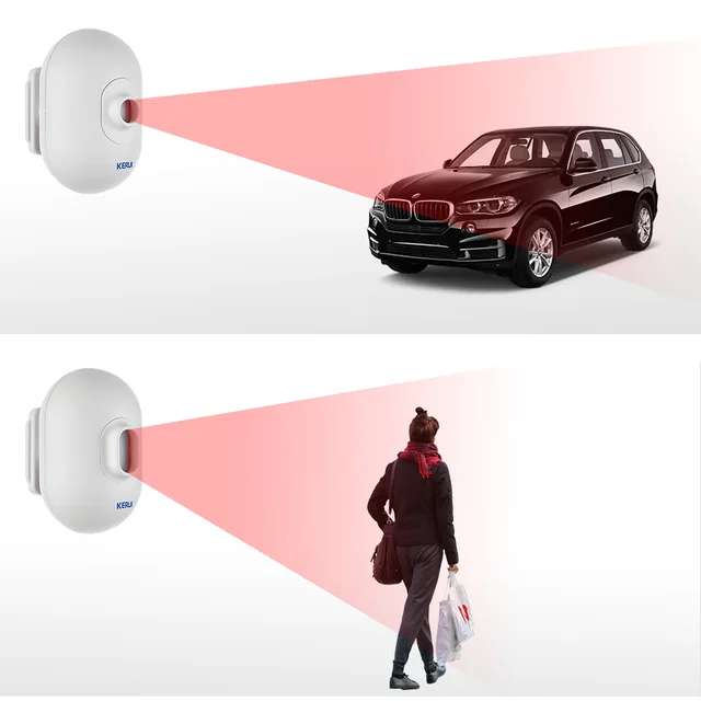 KERUI P861 Outdoor Waterproof PIR Motion Sensor Detector For Wireless Security Alarm System 5P/lot Driveway Garage Burglar Alarm 5