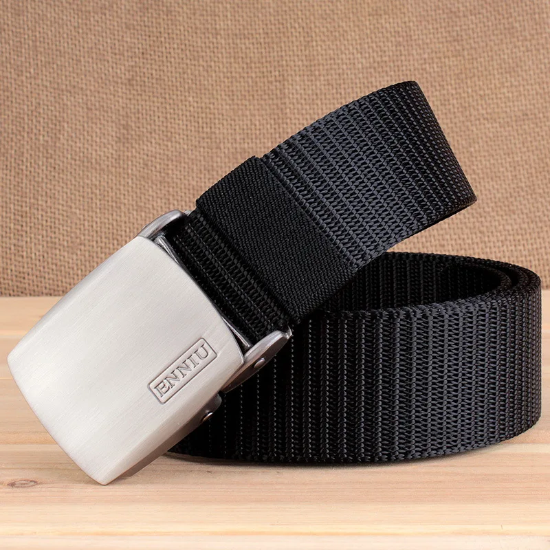 

2018 N men's canvas belt Metal insert buckle military nylon Training belt Army tactical belts for Men Best quality male strap