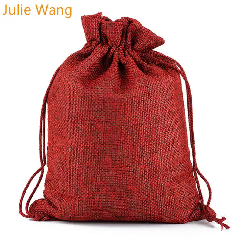 Julie Wang 4 шт высокое качество белья Мульти-цветные украшения упаковочный пакет уик-энд год, день рождения, Рождество, Свадебная вечеринка Подарочный мешочек