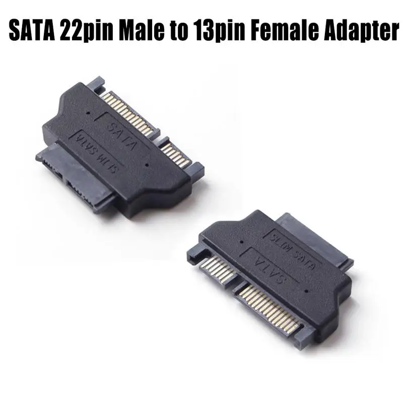 Адаптер SATA Slimline последовательный адаптер ATA 7 + 15 22pin Male to Slim 6 13pin Female для