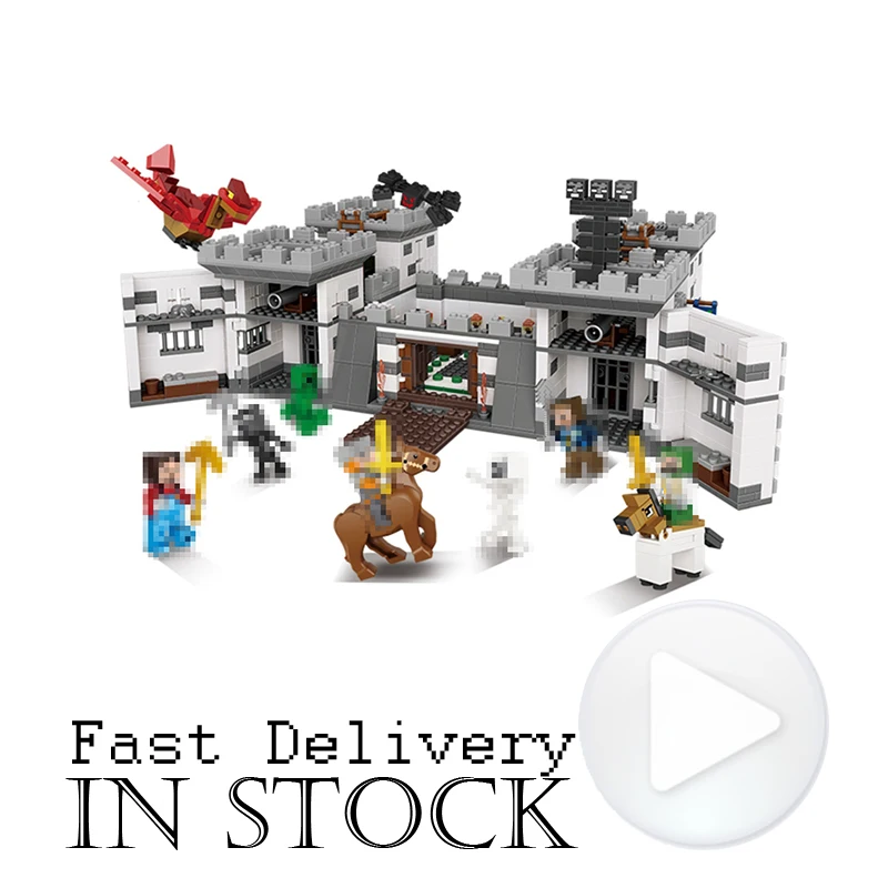 

Minecraft XINGBAO 1627Pcs Blocks Series The Castle of Holy War Set Educational Building Blocks Bricks Boy Toys Model 09005 Gifts