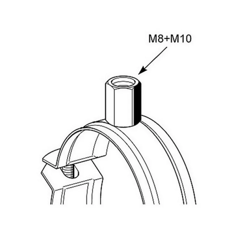 SIKLA 173324 tieback SRS без звукоизоляции 110 115|Гайки| |