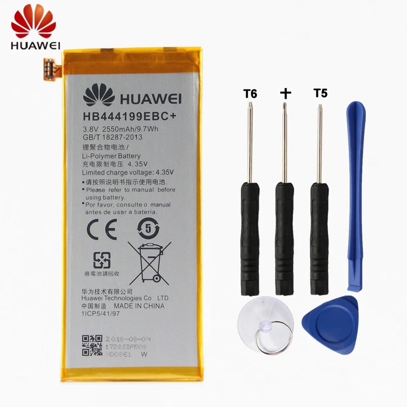 

HuaWei Original HB444199EBC+ Battery For Huawei Honor 4C G660-L075 G660 Genuine Replacement Phone Battery 2250mAh With Free Tool