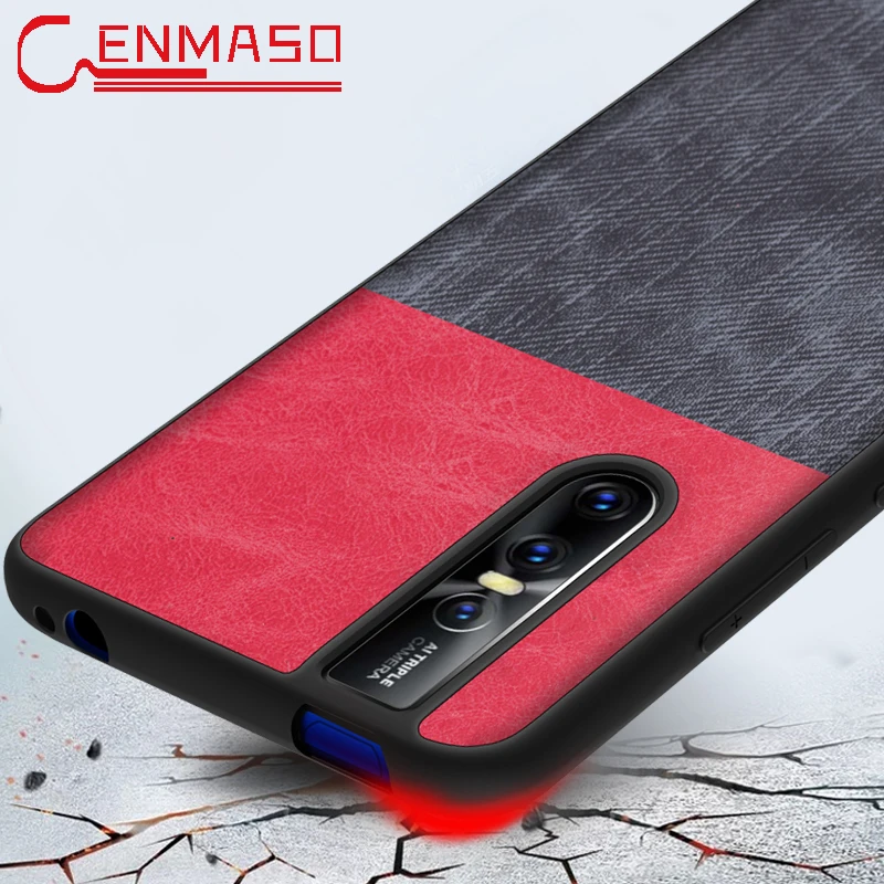 Vivo V15 Pro Case Vivo Nex S Flagship Case Cover Nex A Back Cover Vivo X27 V15 V15pro Silicon Jeans Fabric Shockproof Capa Funda