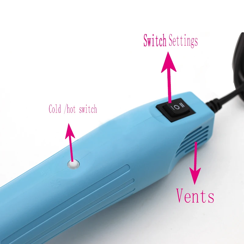 220V 300W Hot Air Gun For DIY Using Electric Hair Dryer Hot Air Tool Soldering Heat Gun Industrial with Supporting Embossing 858