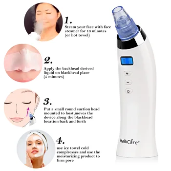 Skin Care Pore Vacuum Blackhead Remover Acne Pimple Removal Vacuum Suction Tool Face Clean Facial Diamond Dermabrasion Machine 1