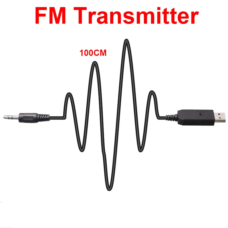 E-ACE Protable FM Transmitters Wireless Car Mp3 Player FM Modulator Black For Auto Audio Television Computer DVD iPhone Mobile