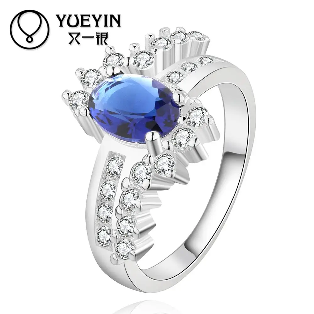 2016 SALE joias silver plated font b ring b font aneis Zircon CZ Simulated Diamonds Accessories