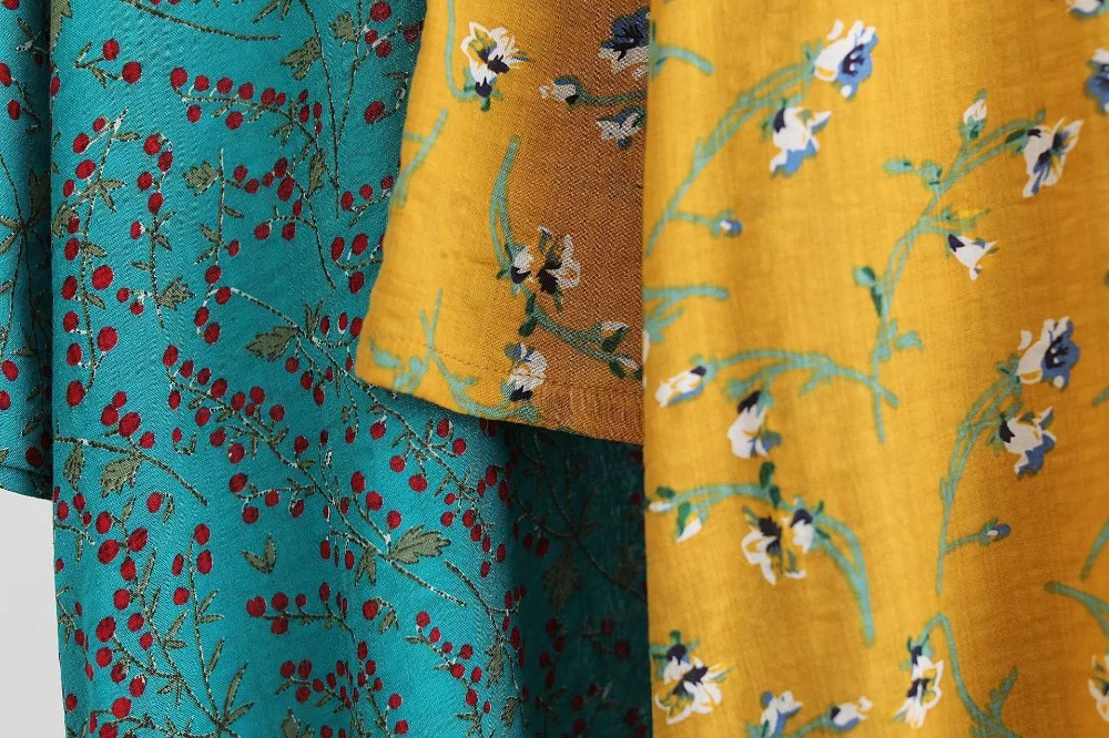 LZJN 2019 Autumn Blouse Long Sleeve O-Neck Chinese Style Shirt Ethnic Ladies Cotton Tunic Tops Floral Blouses for Women 2 Colors (19)