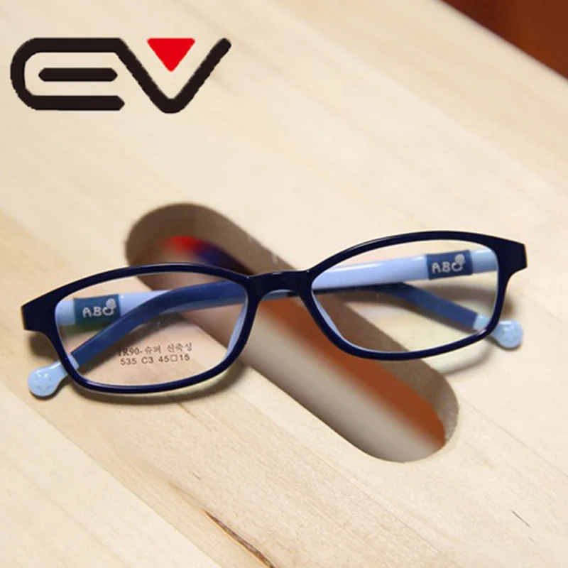 

Children's Silicone Optical Glass Frame Girls Myopia Amblyopia Lightweight Glases Boys Clear Lens Eyeglasses EV0298