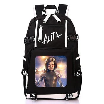 

Alita Battle Angel Super Hero Movie Backpack Student School Bags for Men Woman Alita Battle Angel Rucksack Mochila Bag Backpack