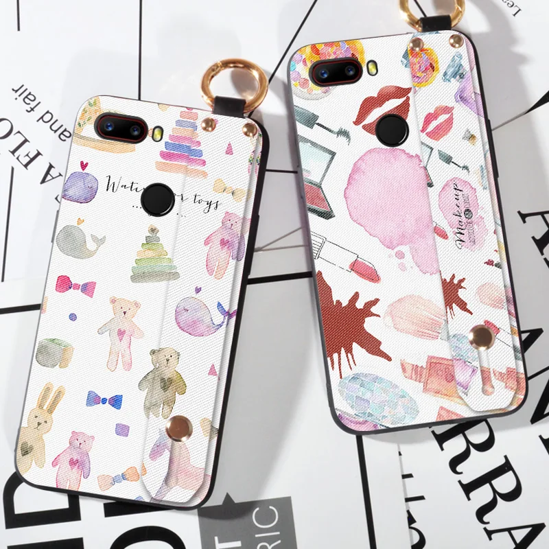 

Matte Phone Case For ZTE Nubia Z18 Back Frosted Sext Lip Cover For ZTE Nubia Z18 Mini NX611J Ring Strap Stand Case