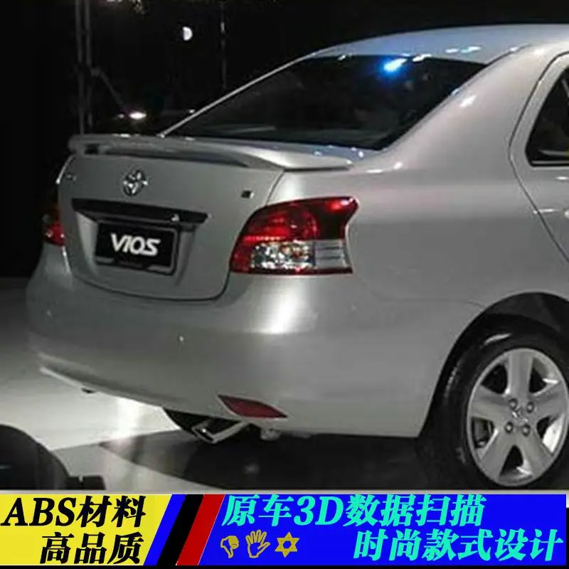Используется для toyota vios/yaris спойлер 2008-2013 седан света высокого качества ABS