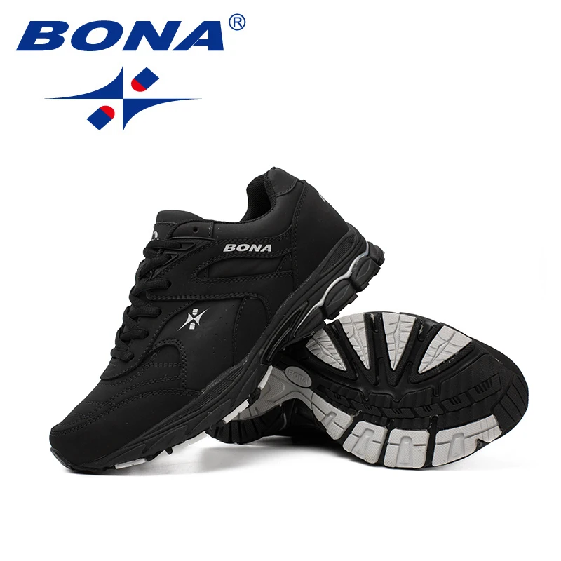 Running Shoes BONA New Classics Style Men Running Shoes Lace Up Men Athletic Shoes Outdoor Jogging Sneakers Comfortable Light Men Sneakers