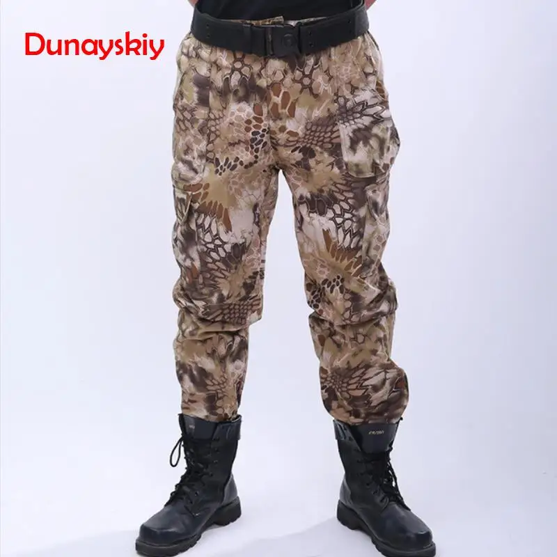 Мужская военная форма тактические боевые штаны Мультикам тактическая Униформа