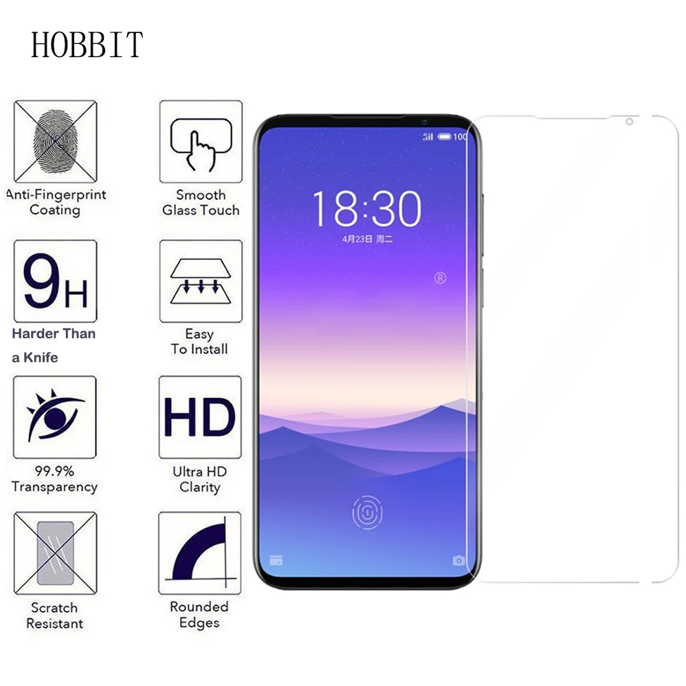 2 шт. для MEIZU 16 S закаленное стекло 9H 2.5D 0,3 мм защита экрана телефона ультра-тонкая прозрачная защитная пленка для MEIZU 16 S стекло