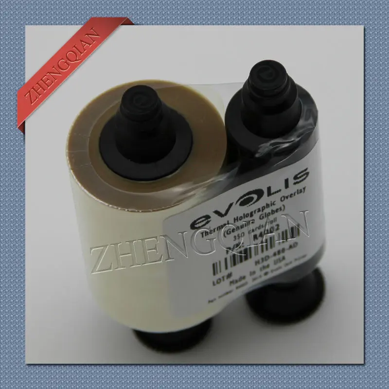 

Original Evolis Holographic overlay varnish ribbon R4002 for Pebble Dualys and Quantum card printer
