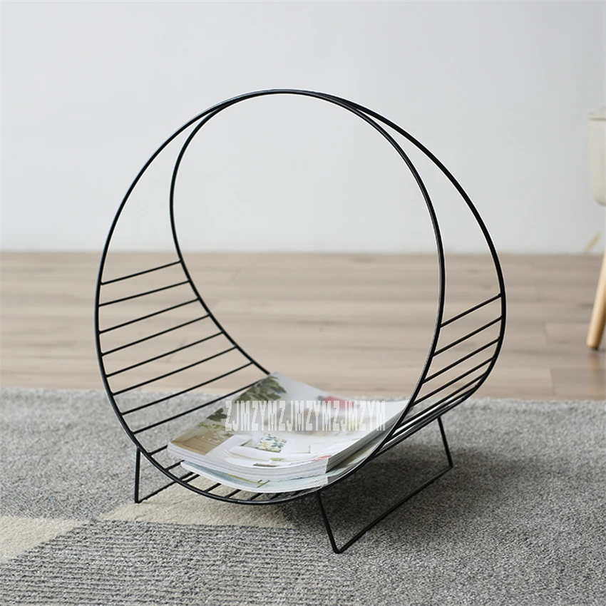 TOY88-0130 الشمال نمط الحديثة مجلة أزياء رف صحف الإبداعية المنزل مكتب رف التخزين رف معدني سلة التخزين